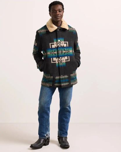 MEN'S BROWNSVILLE SHEARLING COLLAR COAT