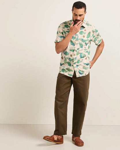 MEN'S SHORT-SLEEVE SHORELINE LINEN SHIRT