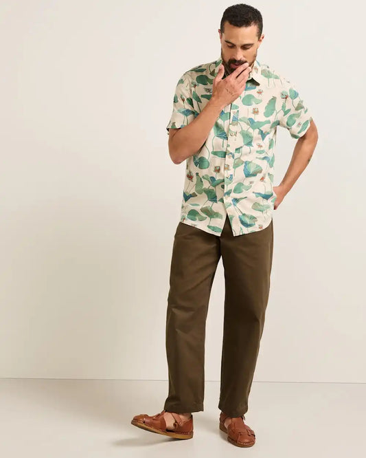 MEN'S SHORT-SLEEVE SHORELINE LINEN SHIRT