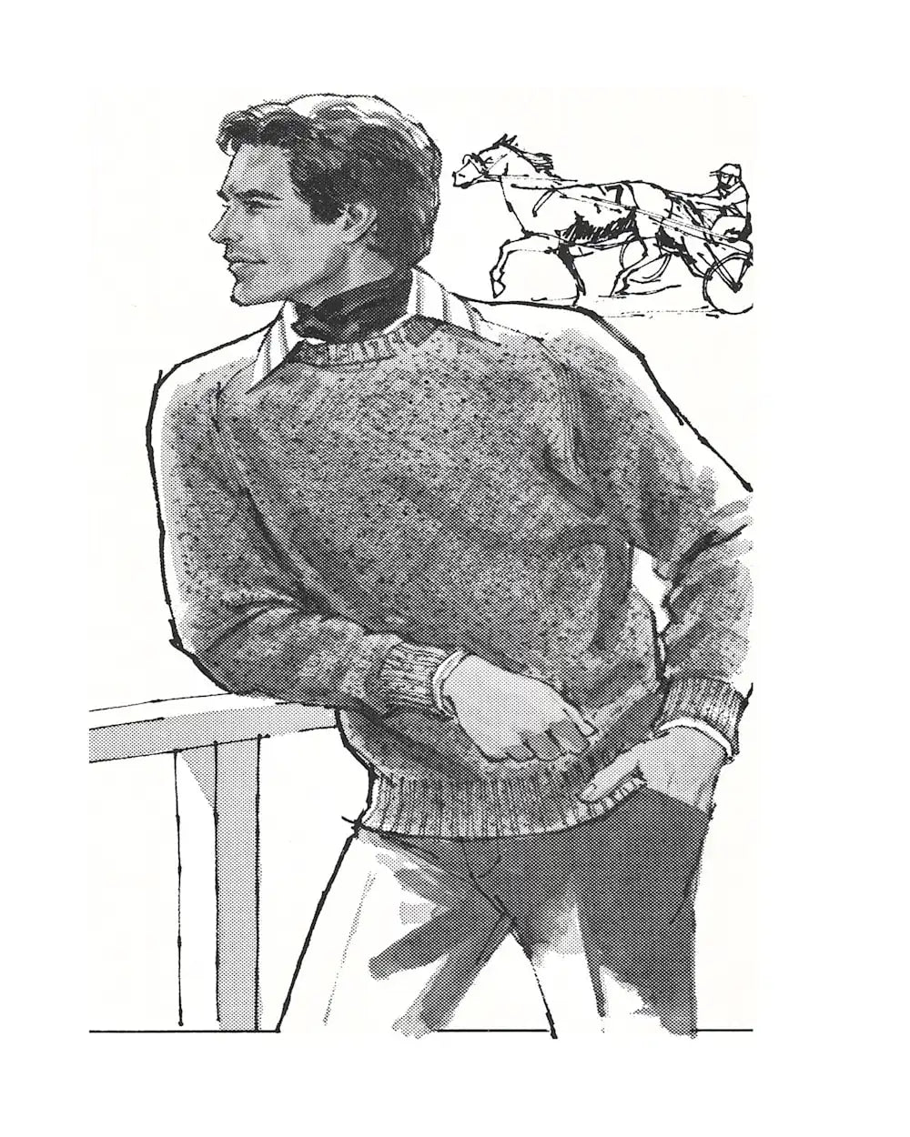MEN'S SHETLAND COLLECTION SWEATER