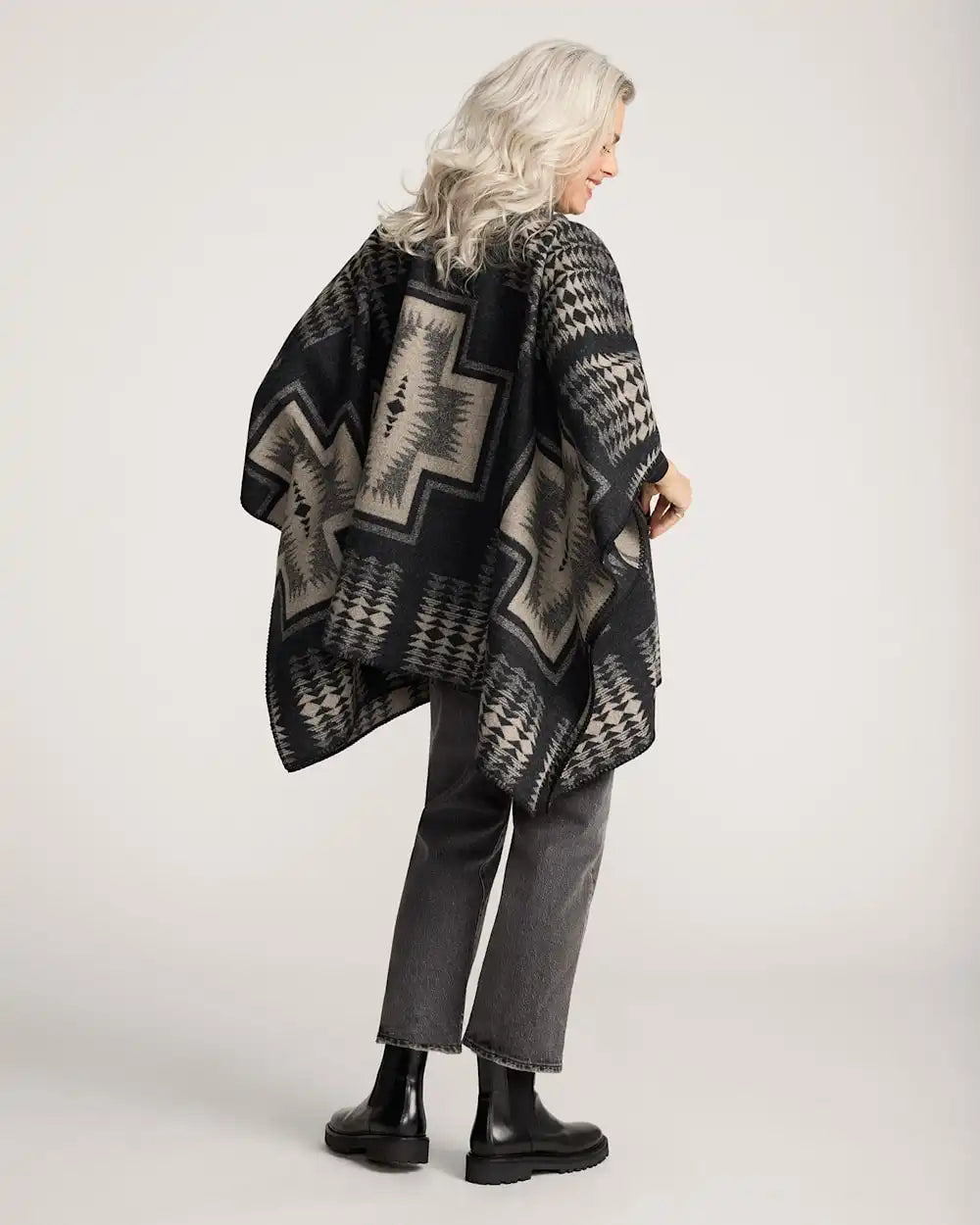 WOMEN'S HARDING WOOL PONCHO