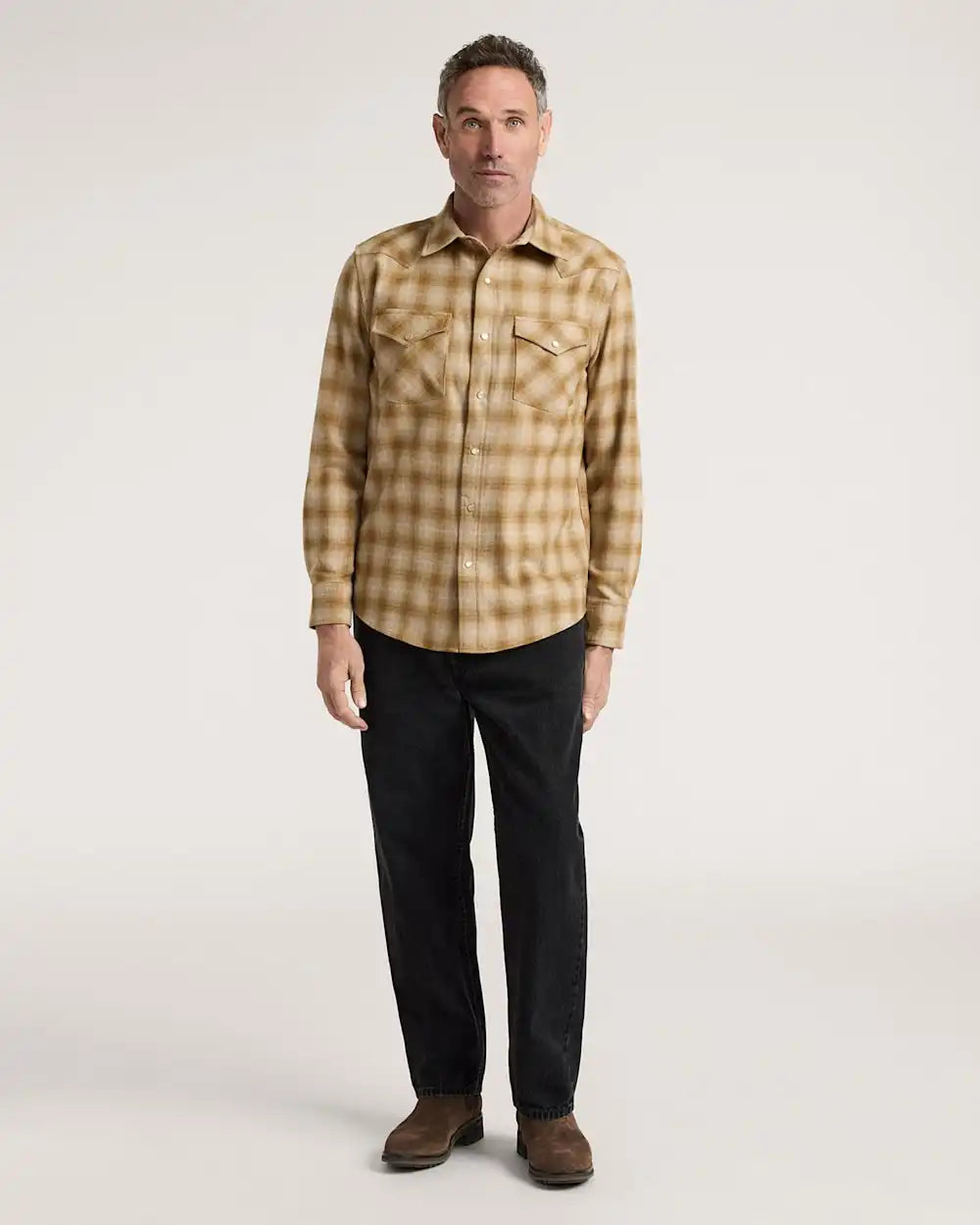 MEN'S PLAID SNAP-FRONT WESTERN CANYON SHIRT