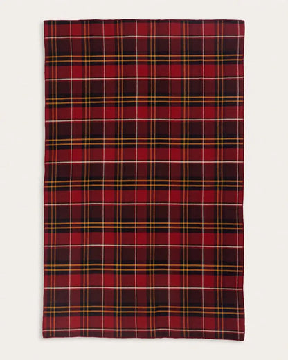 ECO-WISE WOOL PLAID/STRIPE BLANKET