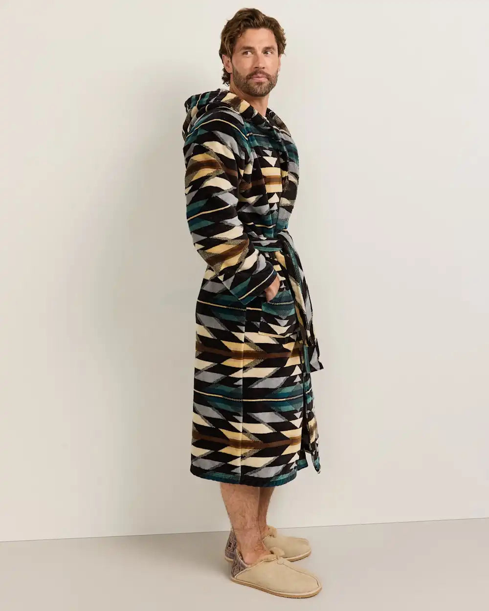 UNISEX WYETH TRAIL COTTON TERRY VELOUR BATHROBE