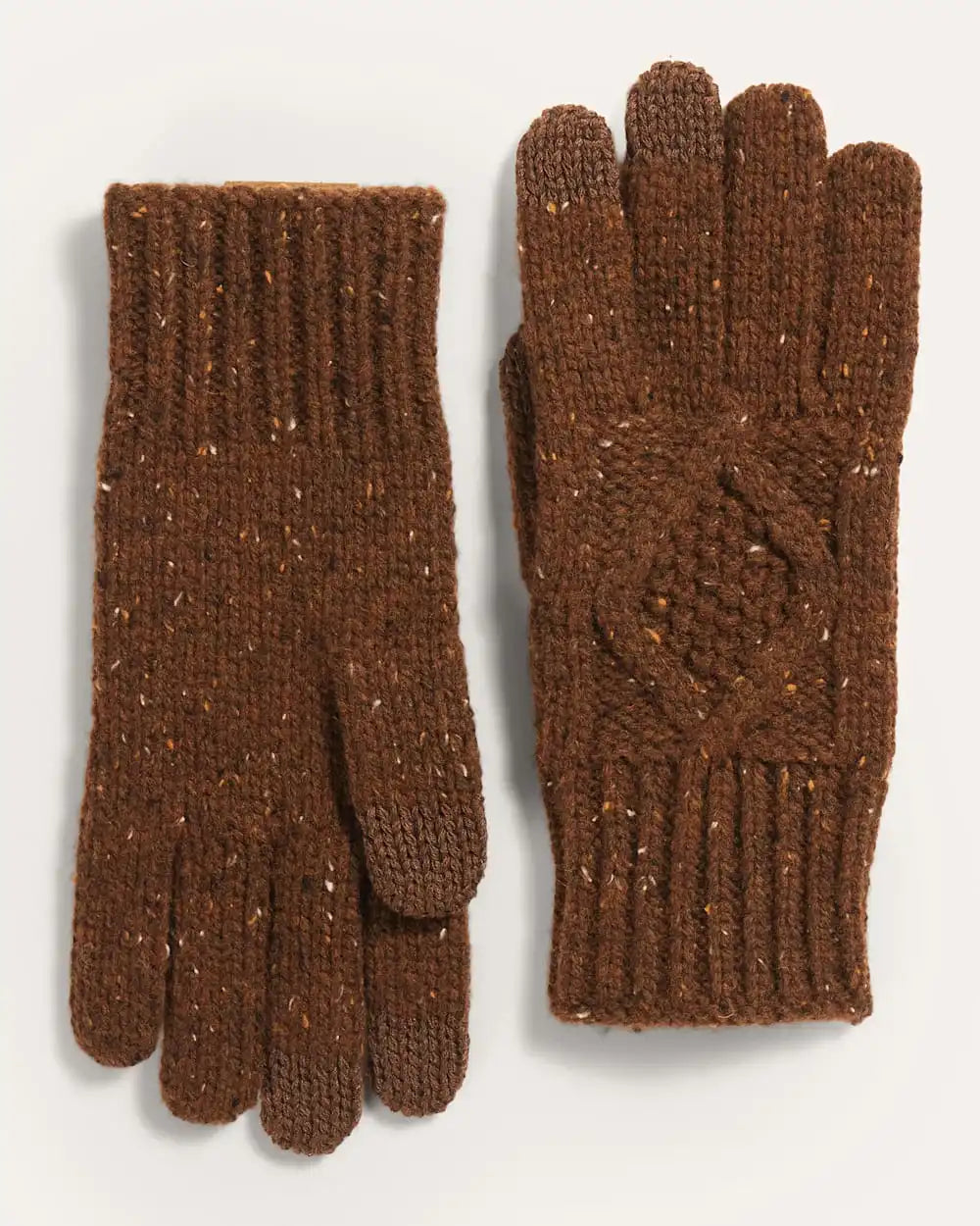 CABLE KNIT TEXTING GLOVES