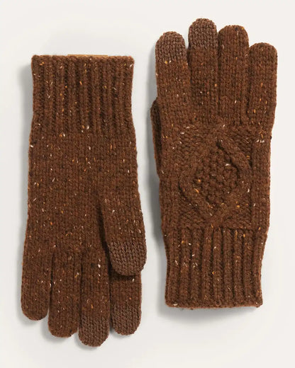 CABLE KNIT TEXTING GLOVES