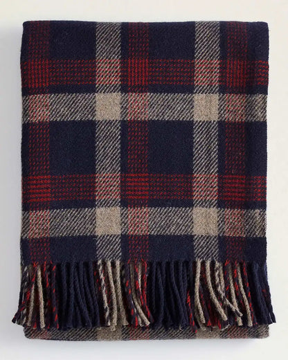 ECO-WISE WOOL FRINGED THROW