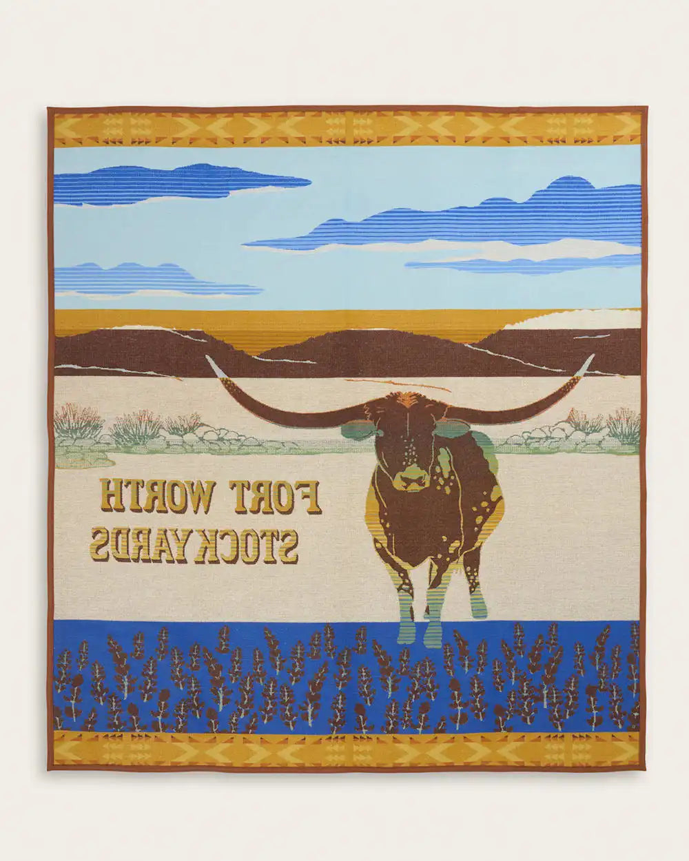 LONGHORN BLUEBELLS THROW