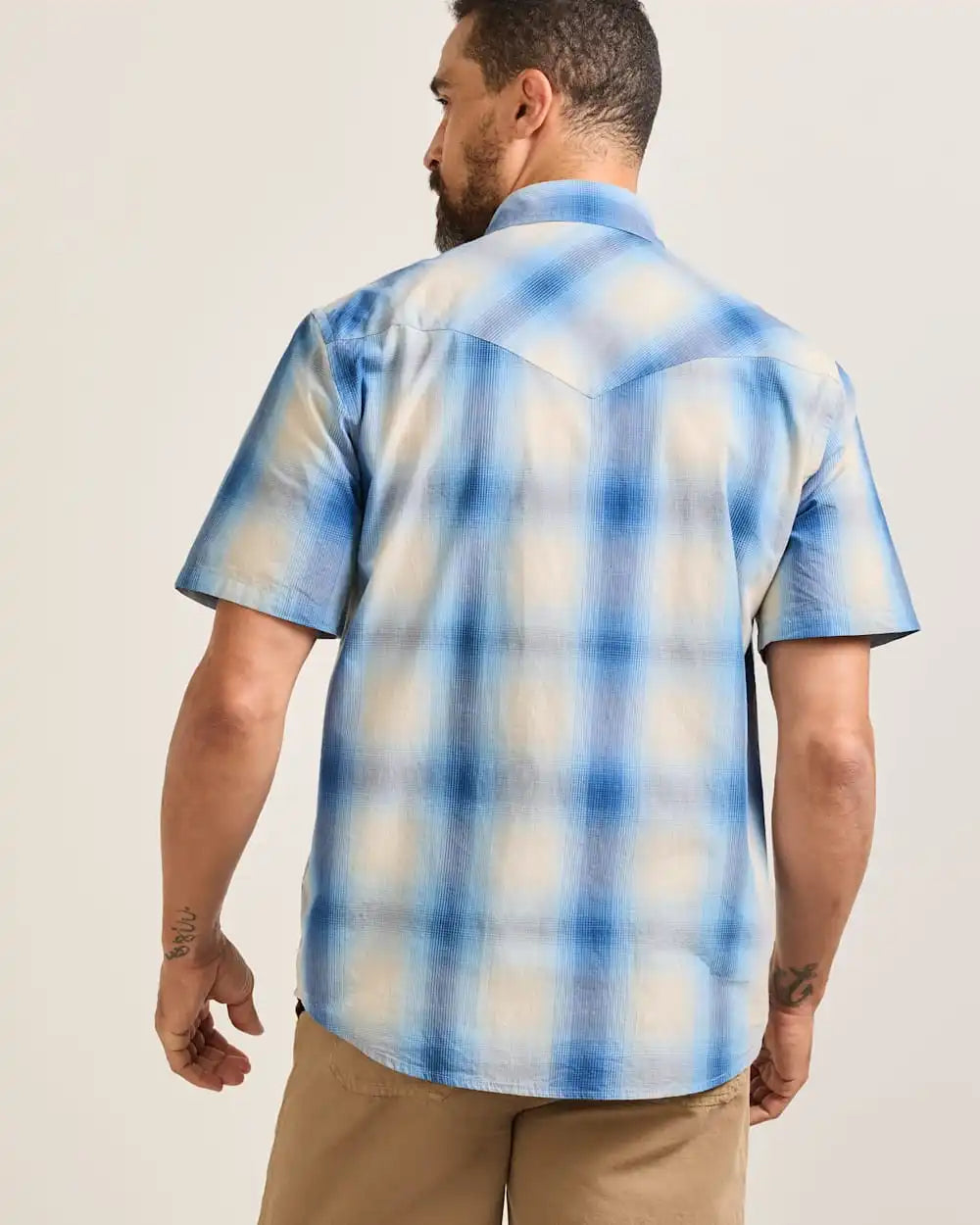 MEN'S SHORT-SLEEVE PLAID FRONTIER SHIRT