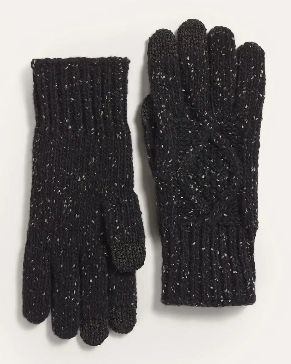 CABLE KNIT TEXTING GLOVES