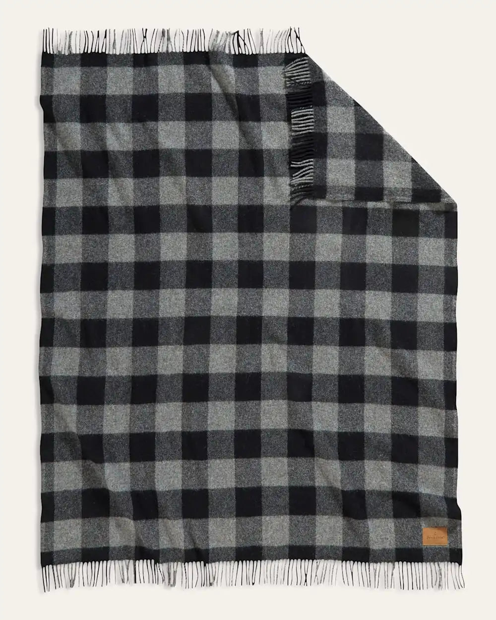 MOTOR ROBE THROW WITH LEATHER CARRIER