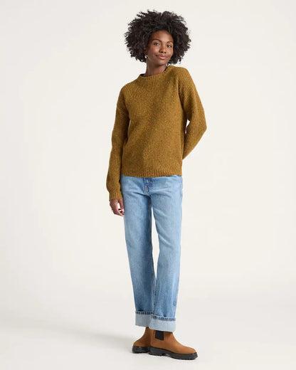 WOMEN'S DONEGAL EYELET SWEATER