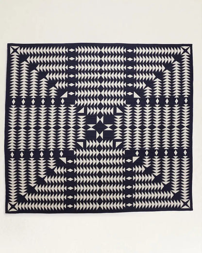 MIDNIGHT NOVA COTTON MATELASSE COVERLET