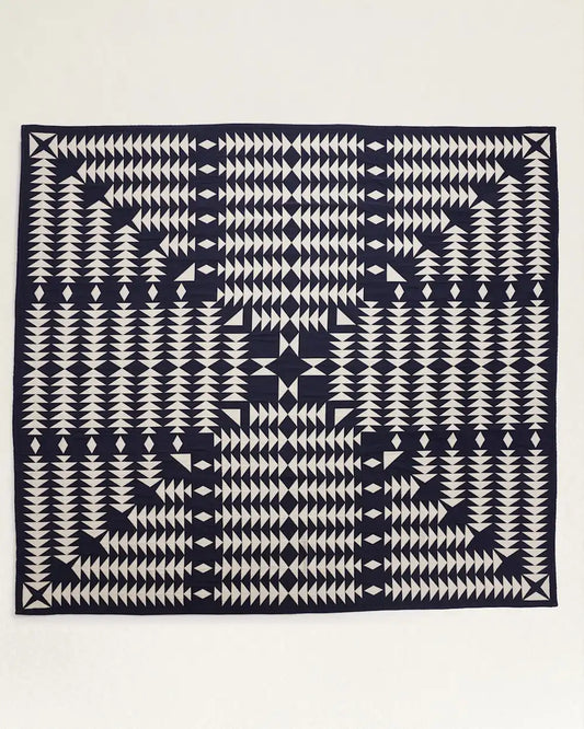 MIDNIGHT NOVA COTTON MATELASSE COVERLET