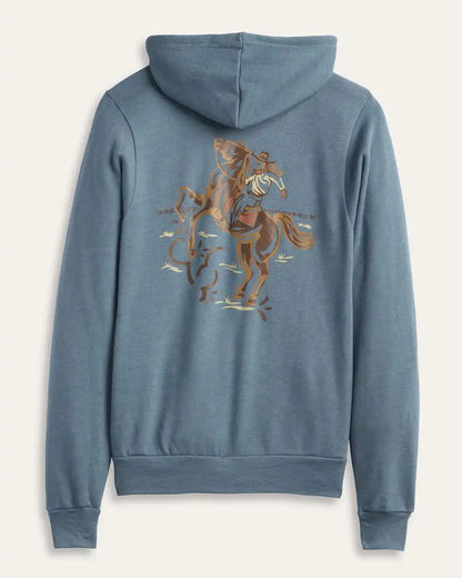 WOMEN'S WESTERN GRAPHIC ZIP HOODIE