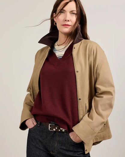 WOMEN'S MERINO V-NECK SWEATER