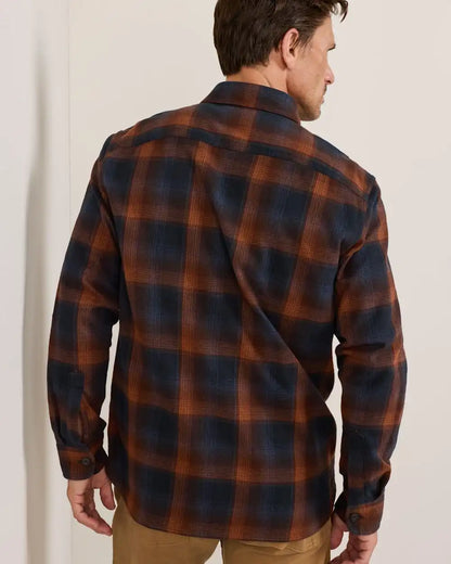 MEN'S PLAID BURNSIDE COTTON FLANNEL SHIRT