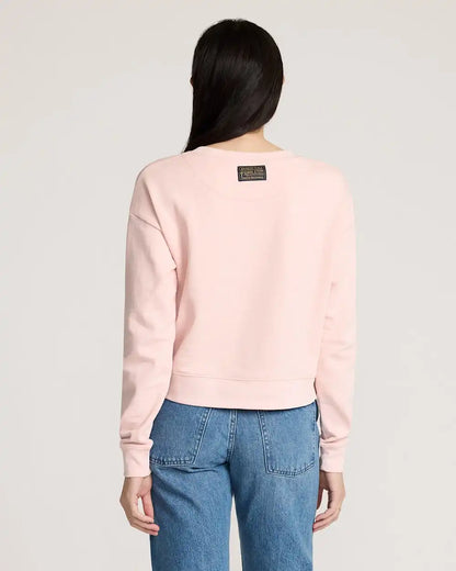 WOMEN'S WESTERN GRAPHIC FRENCH TERRY PULLOVER