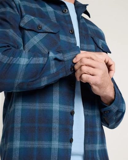 MEN'S PLAID BURNSIDE COTTON FLANNEL SHIRT