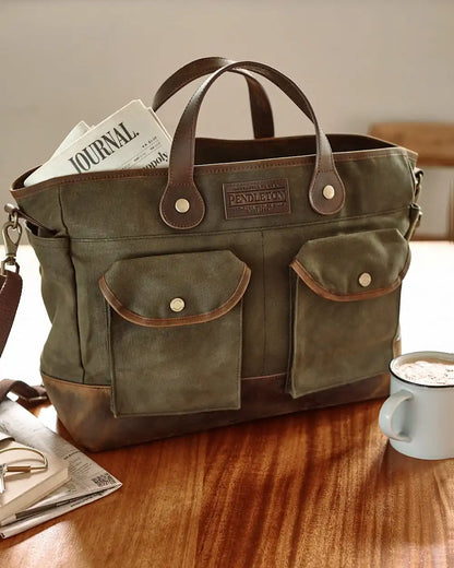 ODYSSEY WAXED CANVAS MESSENGER BAG