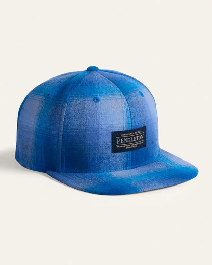 PLAID FLAT BRIM HAT