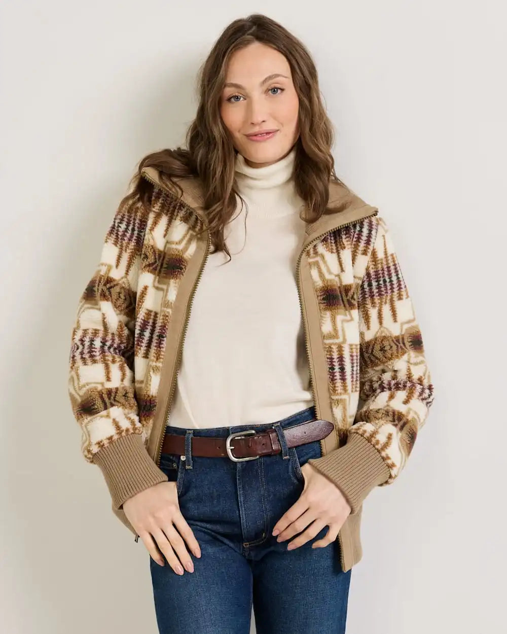 WOMEN'S HARDING FOXGLOVE FLEECE BOMBER JACKET
