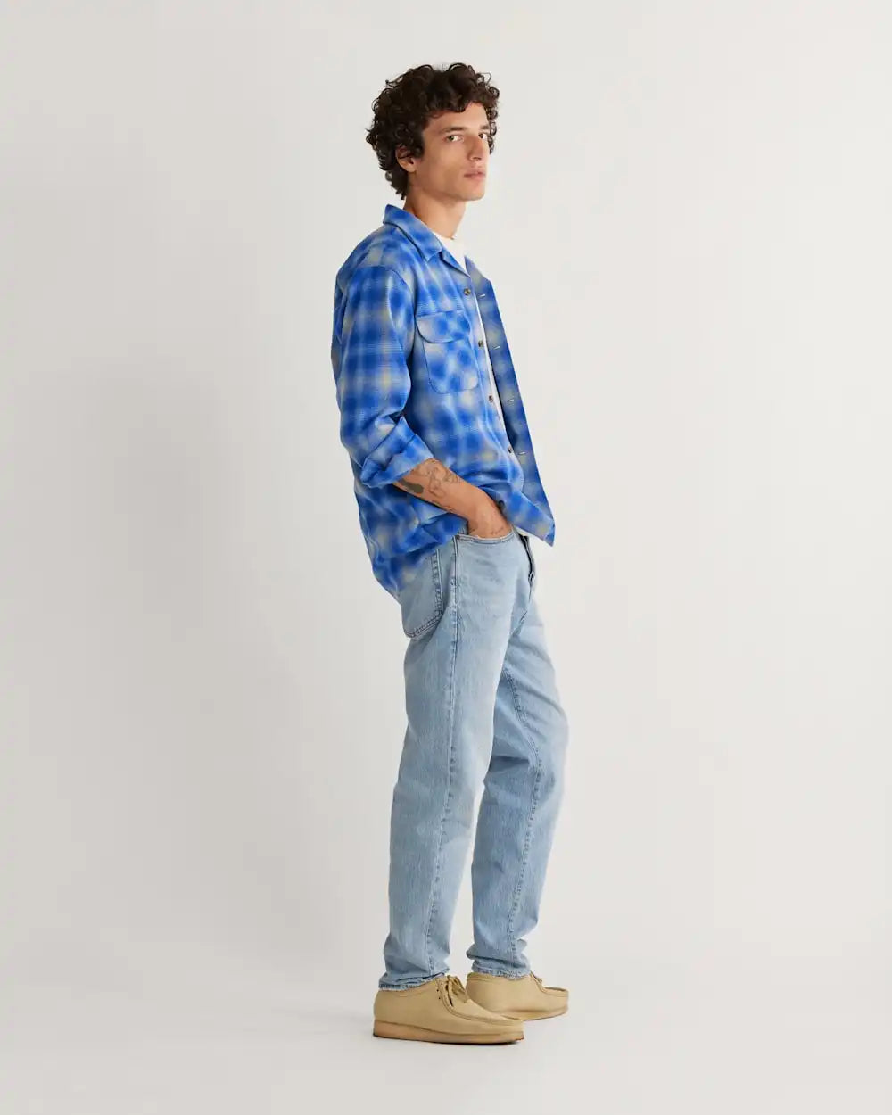 MEN'S PLAID BOARD SHIRT
