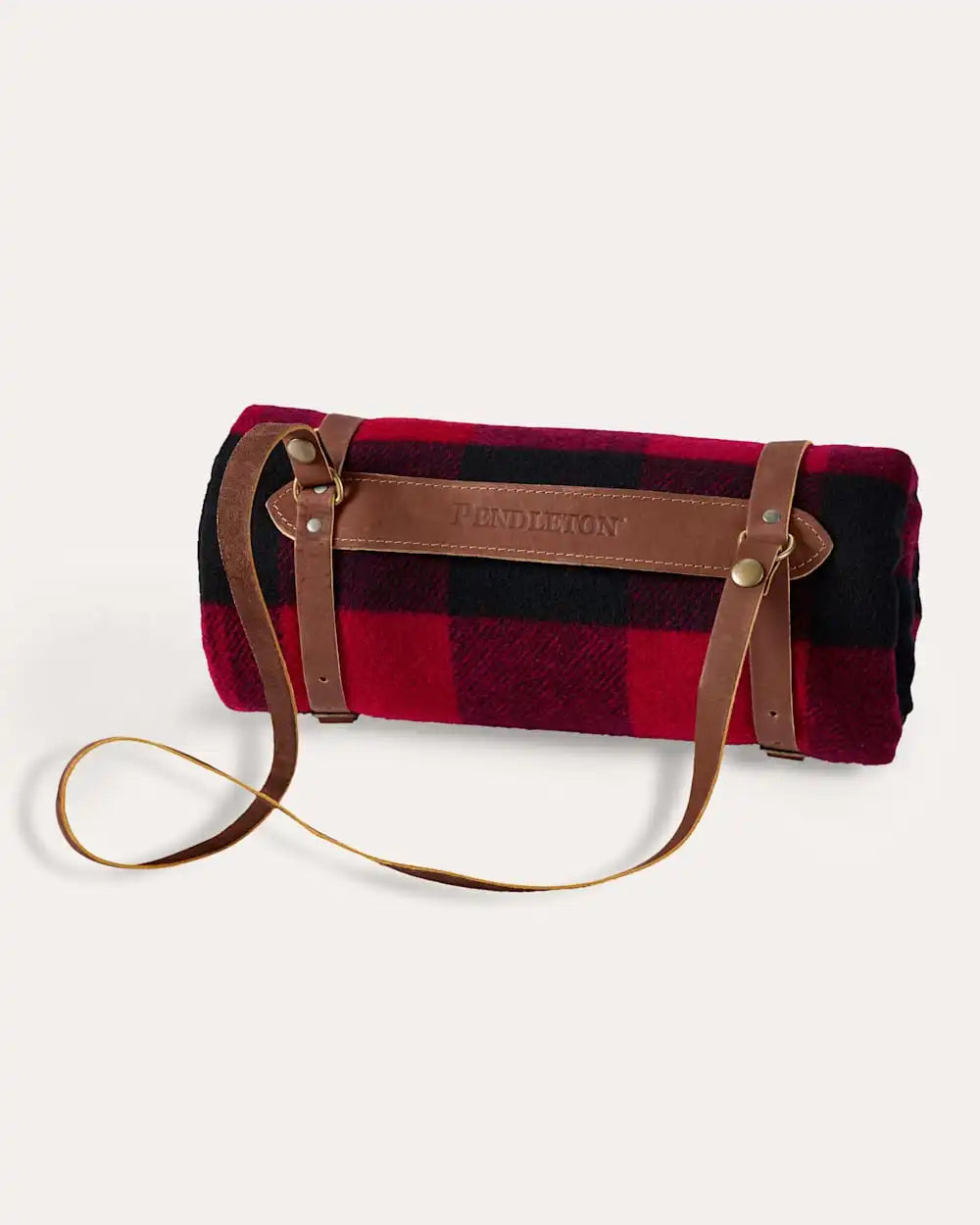 MOTOR ROBE THROW WITH LEATHER CARRIER