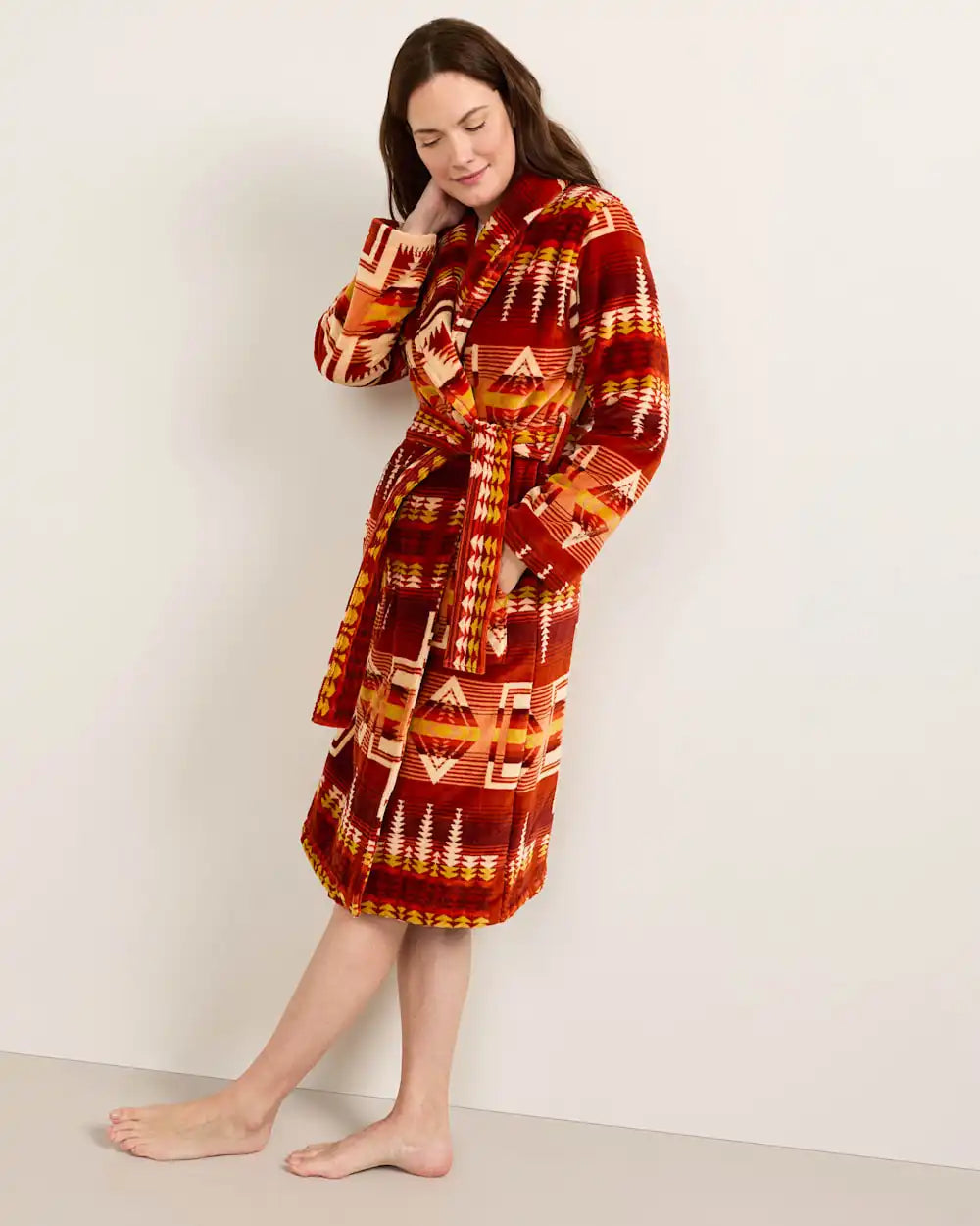 WOMEN'S HARDING COTTON TERRY VELOUR BATHROBE