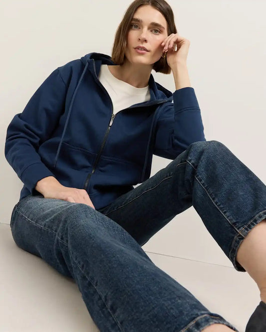 WOMEN'S LOGO GRAPHIC ZIP HOODIE