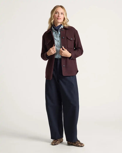 WOMEN'S WOOL SHIRT JACKET