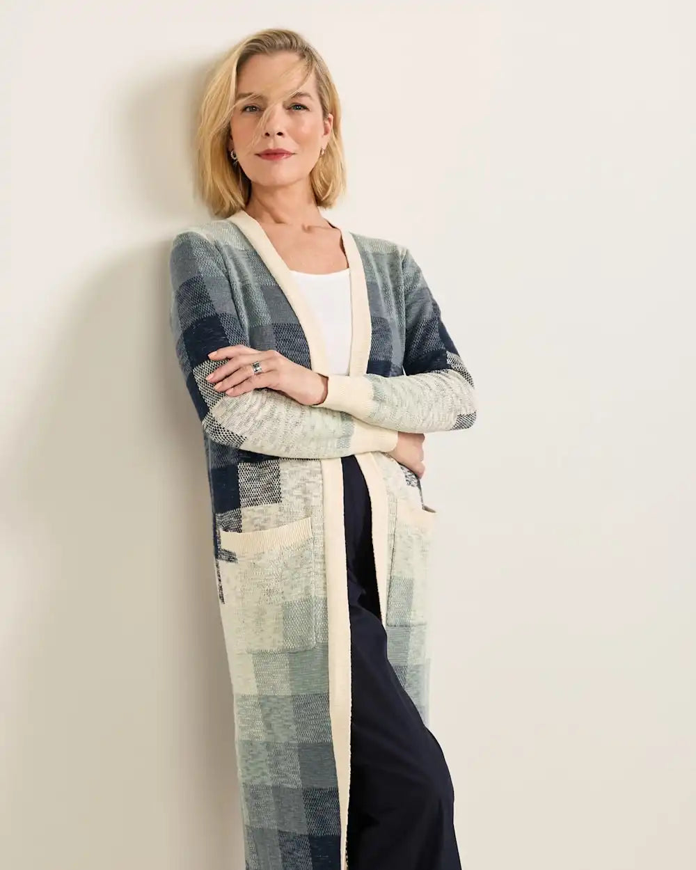 WOMEN'S COTTON DUSTER CARDIGAN