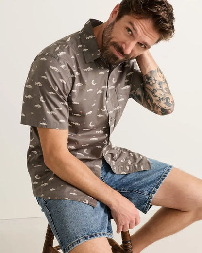 MEN'S SHORT-SLEEVE SHORELINE COTTON SHIRT