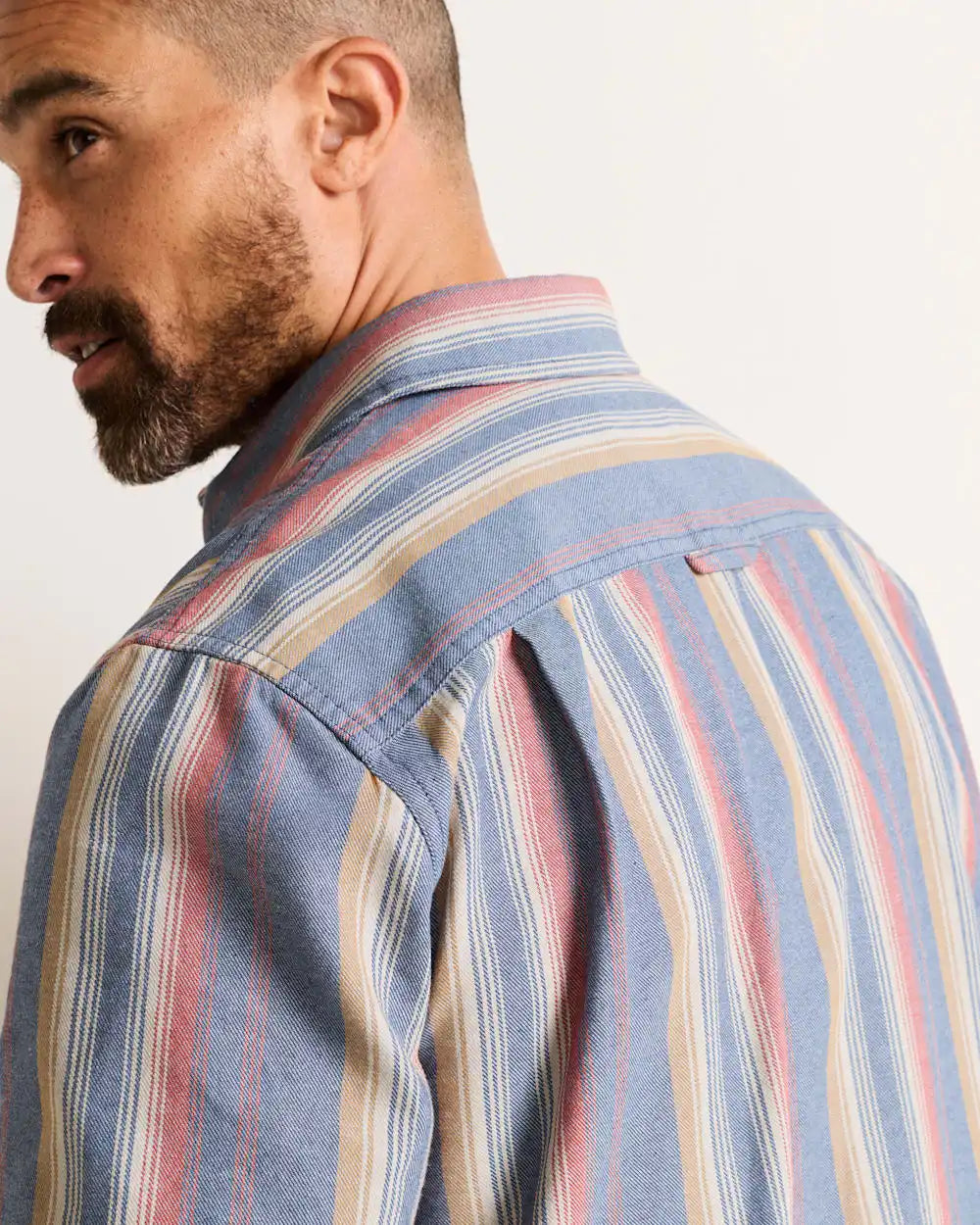 MEN'S SHORT-SLEEVE STRIPE BAYSIDE SHIRT