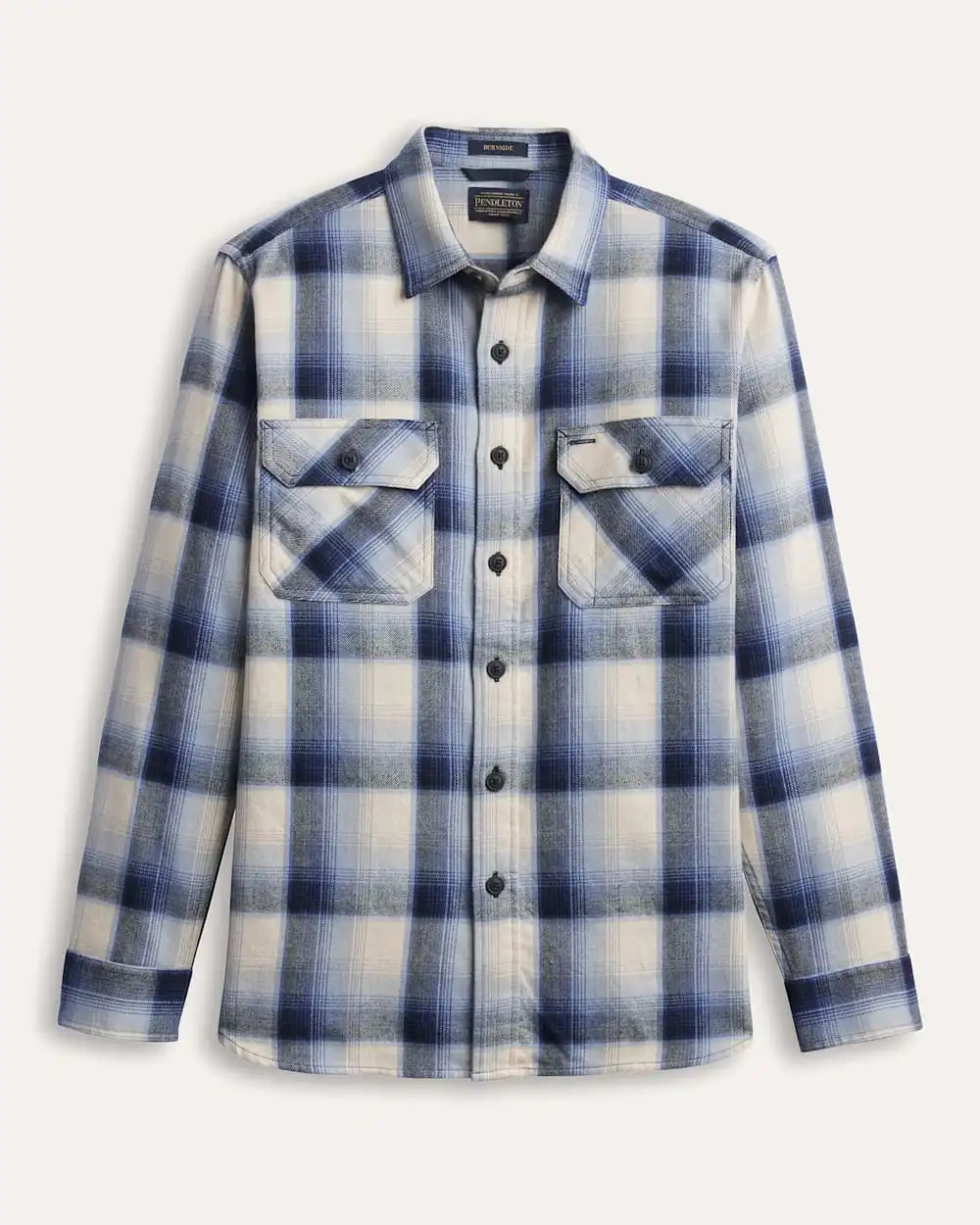 MEN'S PLAID BURNSIDE COTTON FLANNEL SHIRT