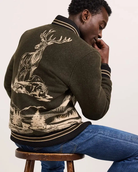 MEN'S LOOKOUT VALLEY VARSITY WOOL JACKET