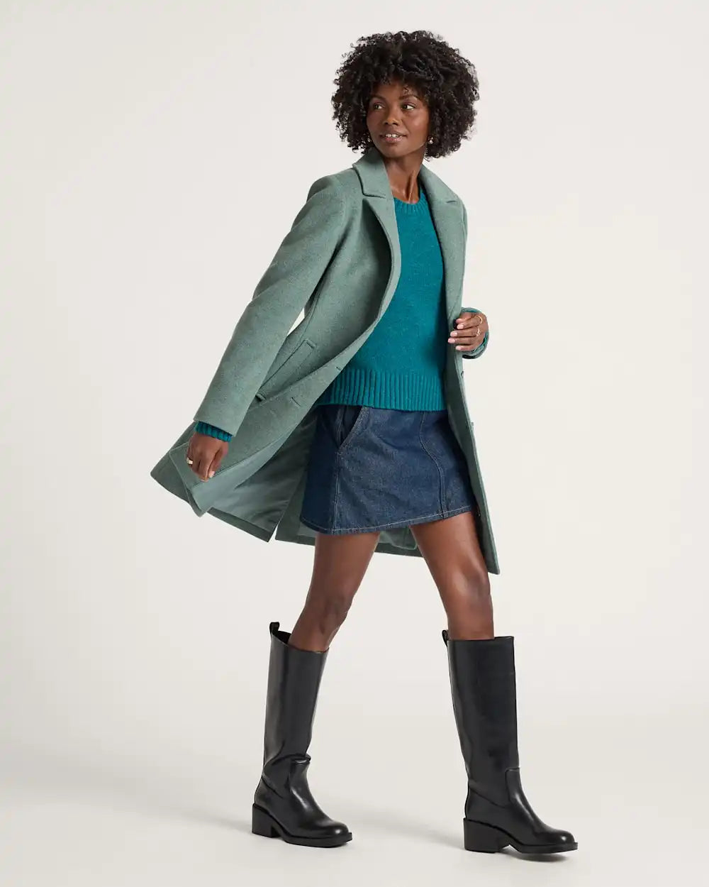 WOMEN'S LOMBARD WALKER WOOL COAT