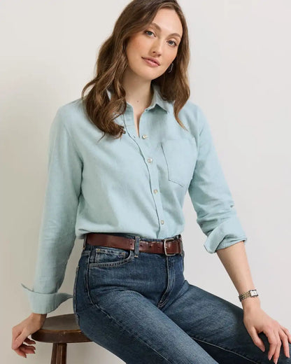 WOMEN'S COTTON FLANNEL RELAXED SHIRT