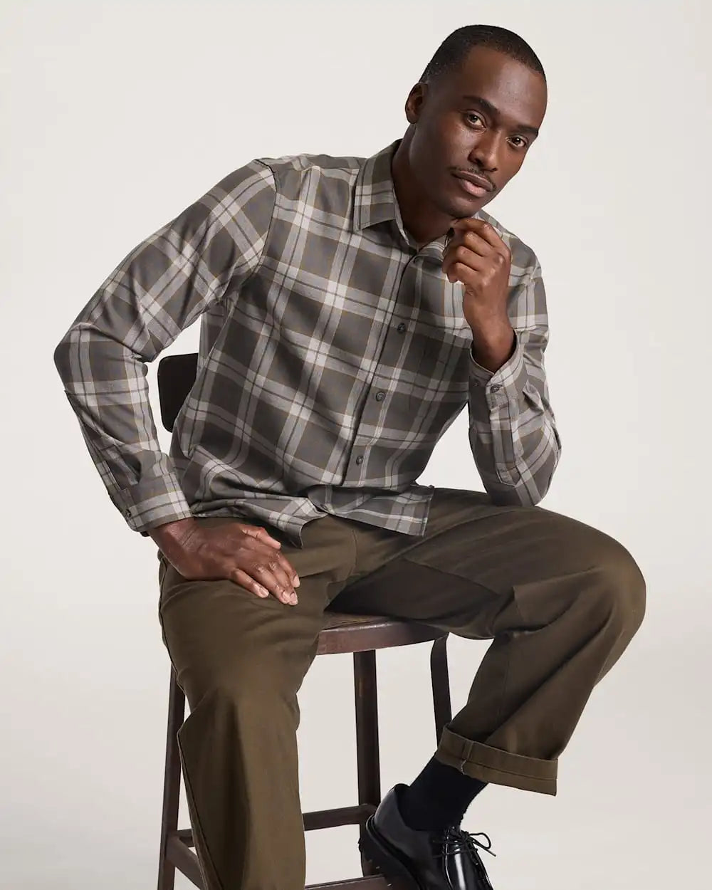 MEN'S MEN'S PLAID MERINO LODGE SHIRT