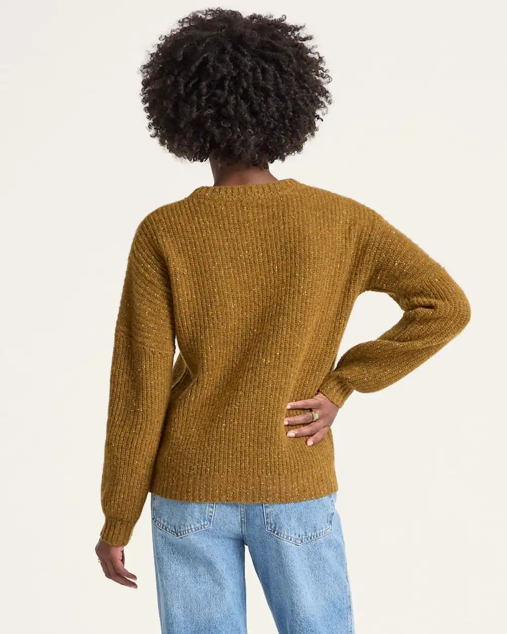 WOMEN'S DONEGAL EYELET SWEATER
