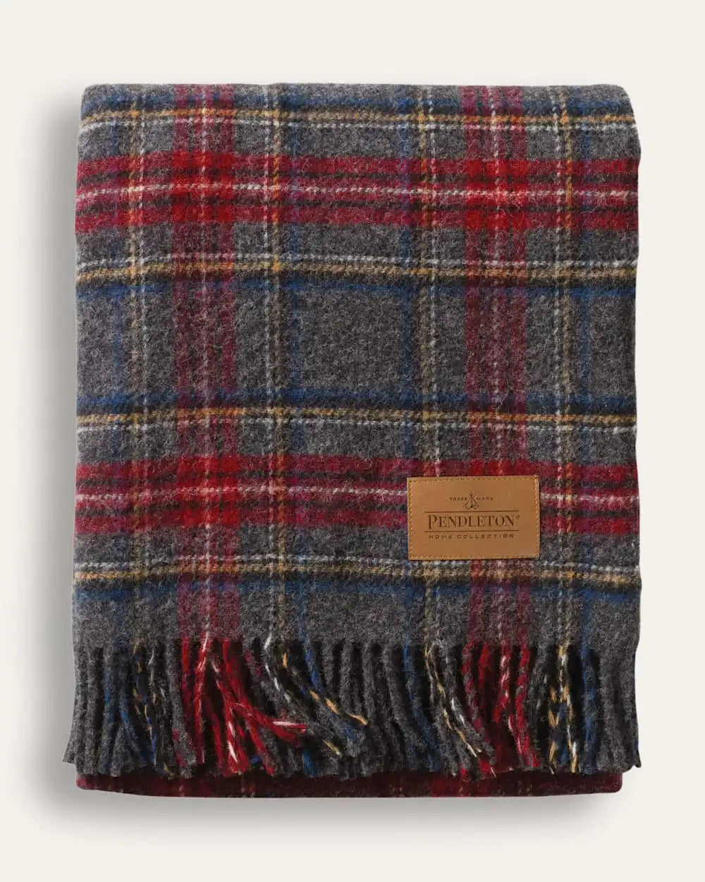 MOTOR ROBE THROW WITH LEATHER CARRIER