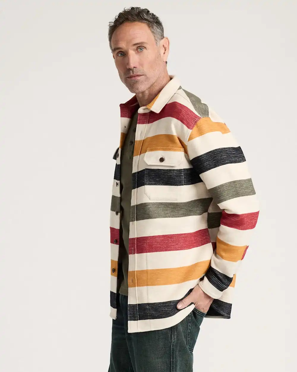 MEN'S GLACIER COTTON CHAMOIS DRIFTWOOD SHIRT