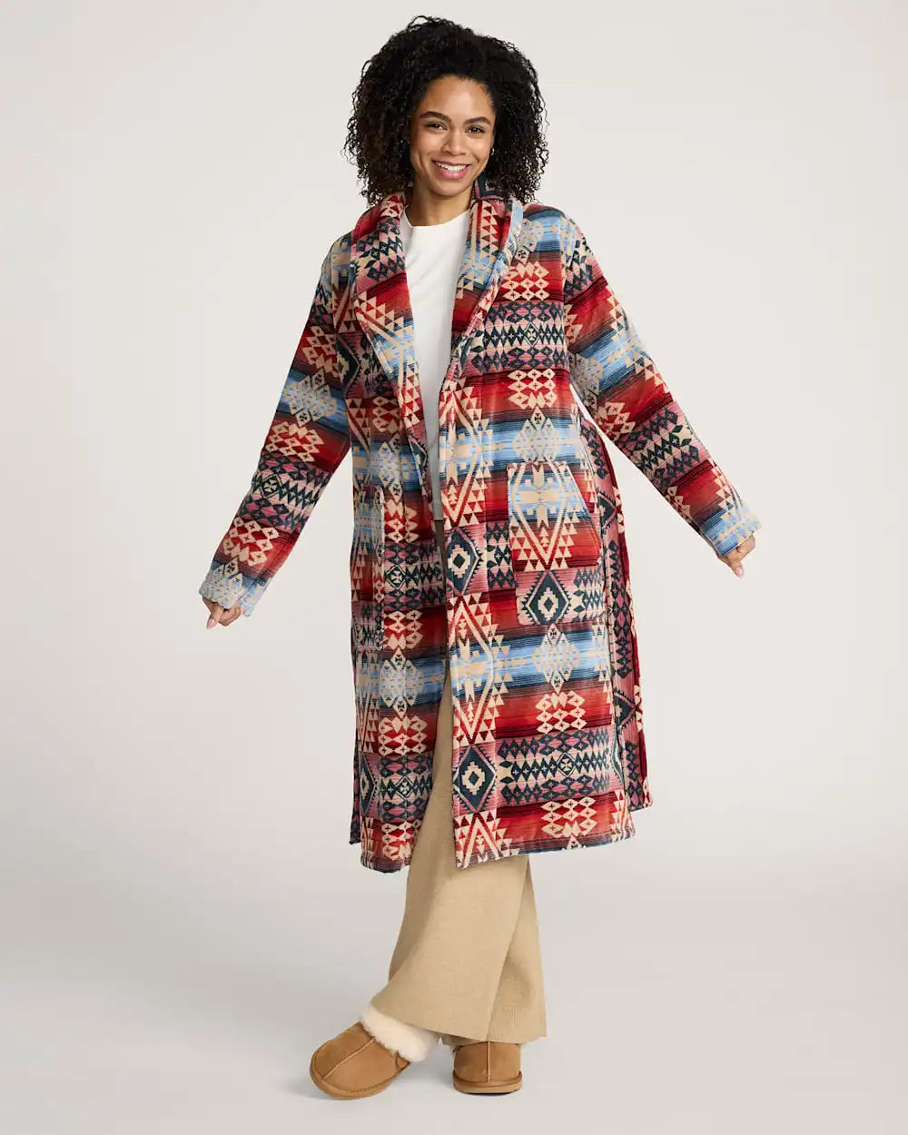 WOMEN'S COTTON TERRY VELOUR BATHROBE