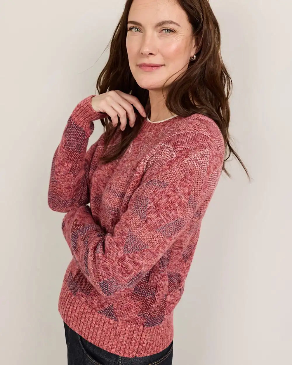WOMEN'S RAGLAN COTTON SWEATER