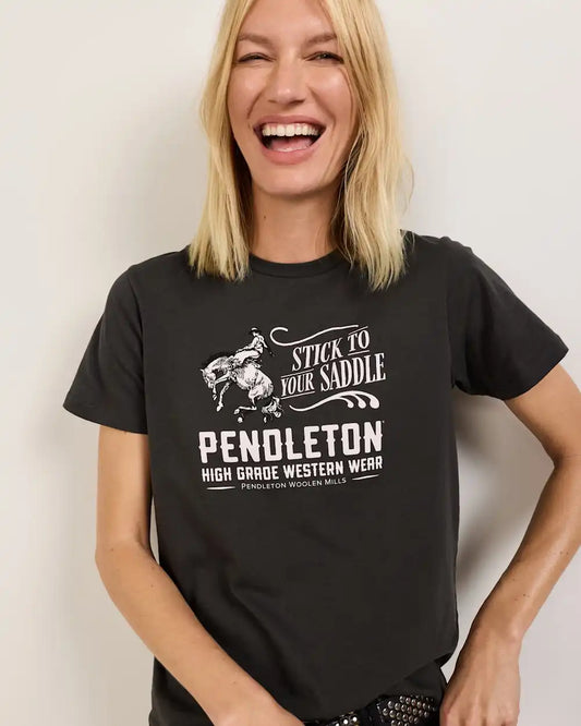 WOMEN'S STICK TO YOUR SADDLE GRAPHIC TEE