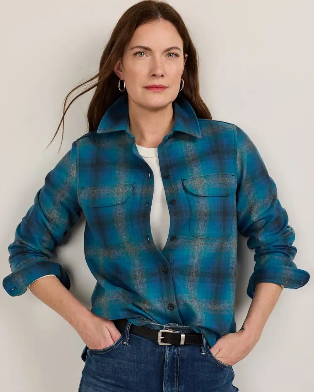 WOMEN'S PLAID BOARD SHIRT