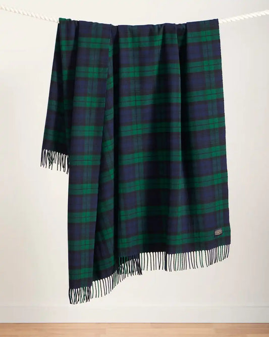 PLAID 5TH AVENUE MERINO THROW