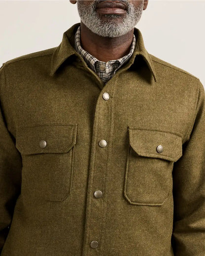 MEN'S QUILTED WOOL CPO JACKET