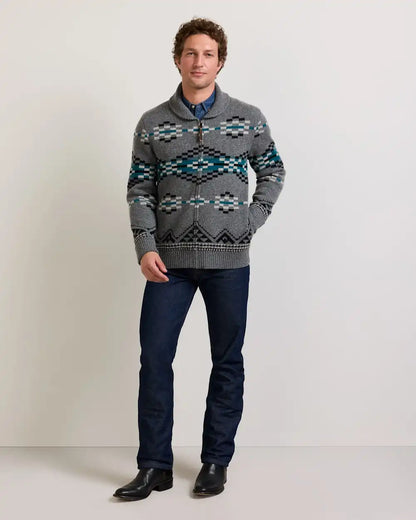 MEN'S LOST TRAIL LAMBSWOOL ZIP CARDIGAN