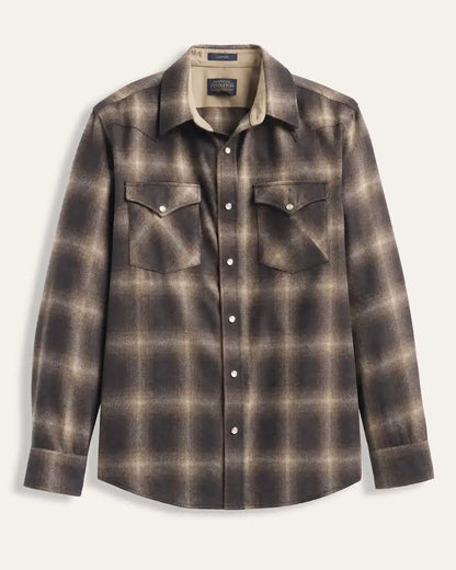 MEN'S PLAID SNAP-FRONT WESTERN CANYON SHIRT